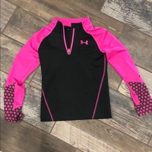 Girls Under Armour quarter zip pullover